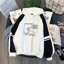Load image into Gallery viewer, Women Plush Cute Bear Print Hoodie Long Sleeve  Hoody Female  Sweatshirts Loose Size Lovely Cotton Treetwear Top Spring Clothes